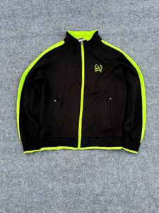 Men's Black & Neon Track Jacket