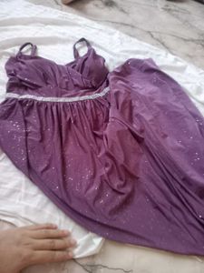 Sparkling Purple Maxi Dress