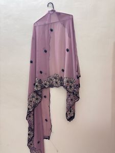 Lavender Embroidered Kurta Set