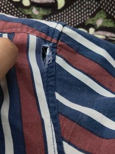 Men's Striped Button-Down Shirt