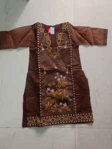 Kids Sharara Dress Embroidered