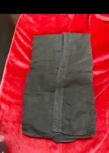 Mufti Branded Olive Green Corduroy Shirt
