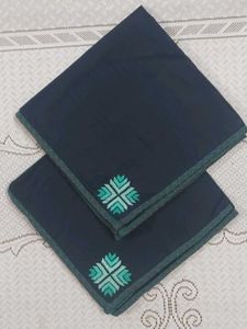 Embroidered Dark Blue Table Mat ( Set of 2)