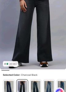 Stylish Washed Black Denim Jeans