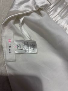 White Satin tube  Top