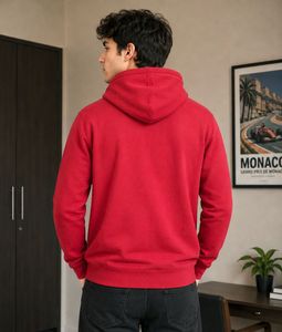 John Players Men's Red Hoodie