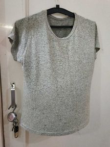Casual Grey Marled T-Shirt