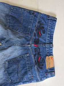 Y2K Unisex Bootcut Jeans W32 Premium Embroidery