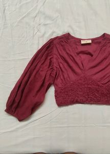 Crop Top With Crochet