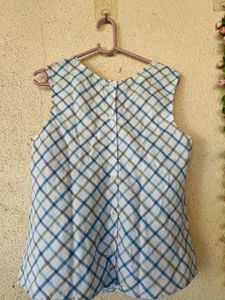 Checkered Sleeveless Top