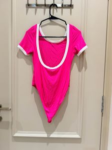 Stylish Pink One-Piece Swimsuit