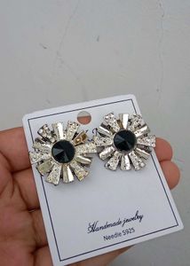 Handmade Silver Tone Stud Earrings