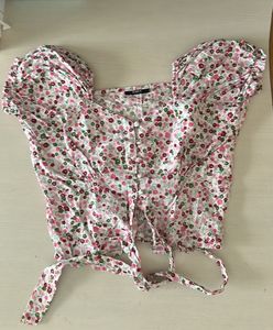 Zara Cotton Ladies Crop Top