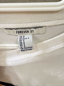 Forever 21 white sweatshirt