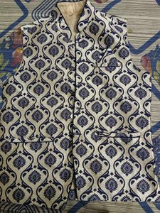 Men's Kurta With Basket Jacket