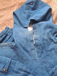 Denim Hoodie Tunic - New with Tags!