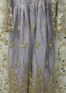 Elegant Sequined frock and plazo
