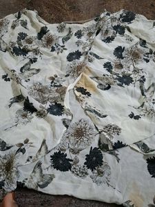 Floral Print Flowy tunic Top