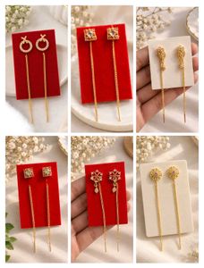 Elegant Gold Dangle Earrings