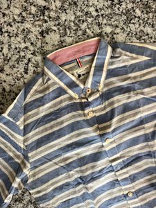 Striped Button-Down Shirt