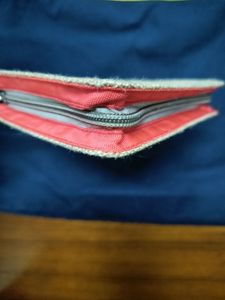 Elegant Zipper Jute Pouch