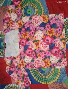 Vibrant Floral Puff Sleeve Top