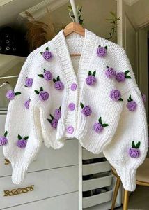 Crochet Cardigan with Bows