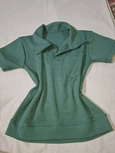 Green Collared Polo T-Shirt