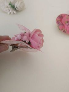 Floral Mini Hat Hair Clip