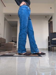 Y2k Classic Straight Blue Denim Jeans