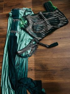 ready to wear saree with blouz and belt