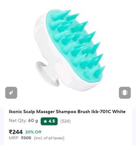 IKONIC Scalp Massager Shampoo Brush