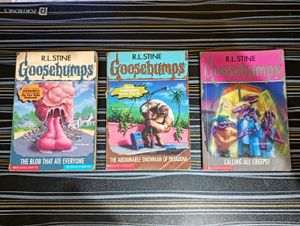 3 R.L. Stine Goosebumps Book Collection