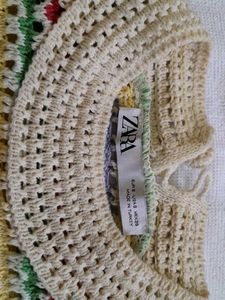 Zara Crocheted Striped Top