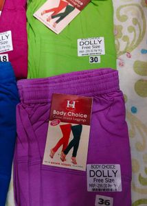 Bundle of 5 Colorful Leggings