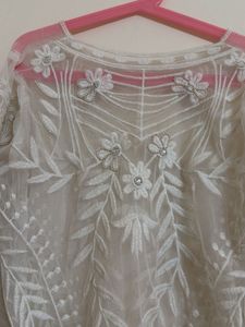 Sheer Embroidered Blouse