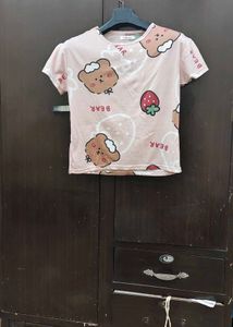 Cute Bear Print Tee