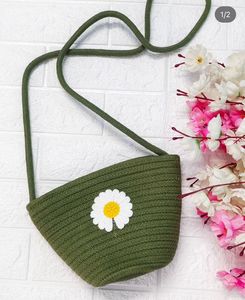 Olive green sling bag