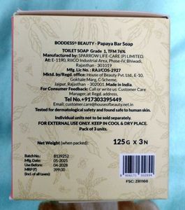 Papaya Bar Soap 3 in 1 super saver pack