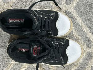 Skechers Uno Black &amp; White Canvas Sneakers