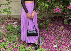 Bohemian Purple tiered skirt
