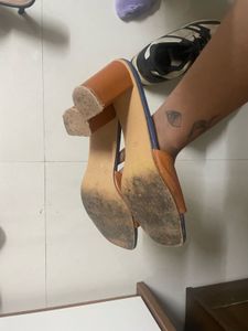 Denim Tan sandals