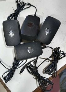 Lot of 4 Black Power Adapters jio adaptor