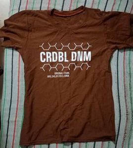 Brown Graphic Print T-Shirt