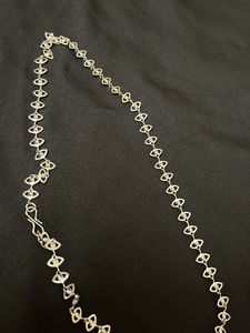 Elegant Silver-Tone Chain Necklace