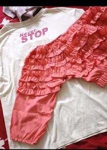 Ruffled Peach Top