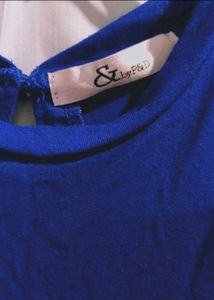 Vibrant Blue Peplum Top