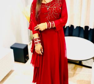 Elegant Maroon Gown
