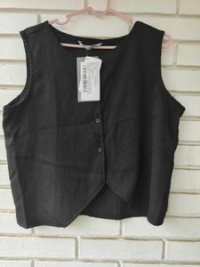 Chic Black Sleeveless Co-ord Set