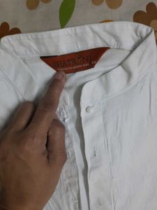 white pure cotton kurta